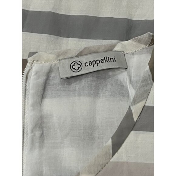 Cappellini Italy Striped Sheath Dress Career Work Minimalist Chic - Picture 3 of 5